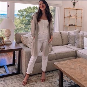 Anthropologie Donni Slouchy Open Front Cardigan